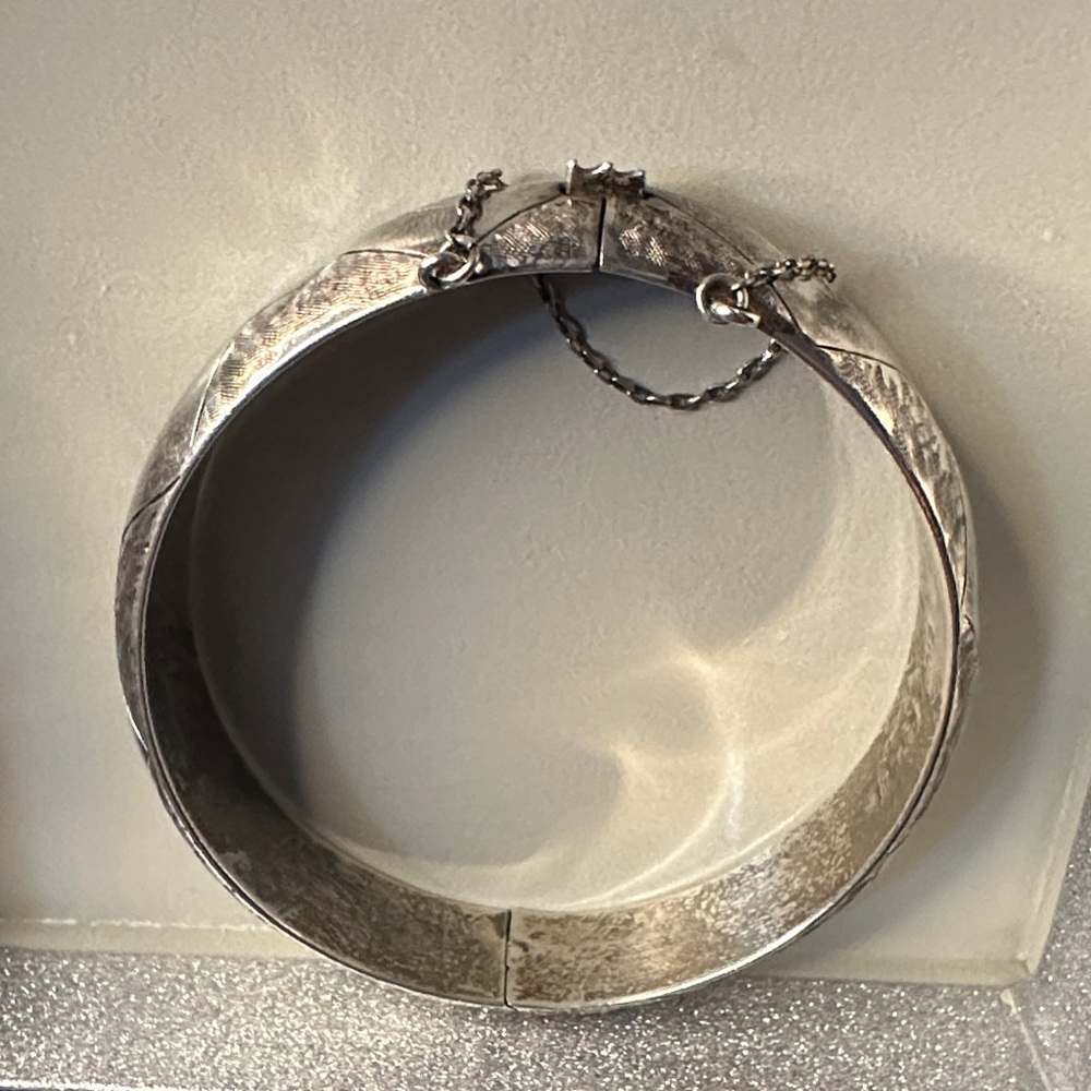 Silver silver vintage Bangle Bracelet